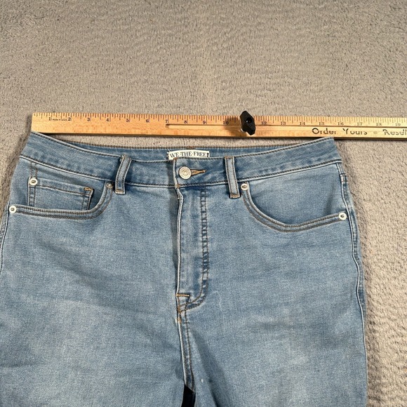 We The free Grvy High Rise Super Skinny Jeans Women's 30 Blue Denim 5-Pockets - Picture 5 of 10